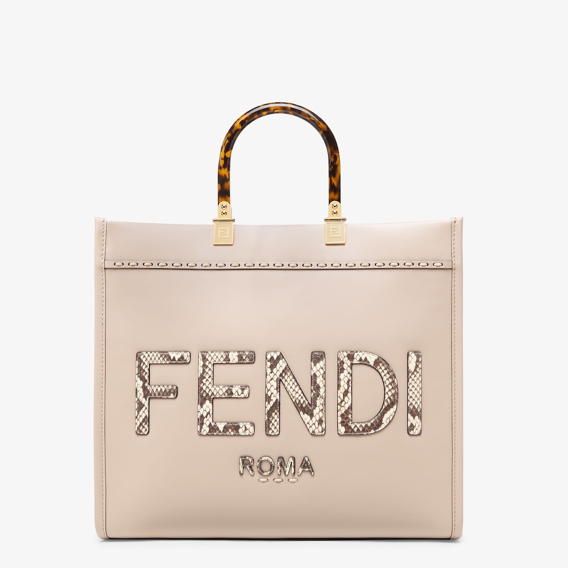 Fendi Sunshine Medium Snakeskin Shopping Bag - Image 1